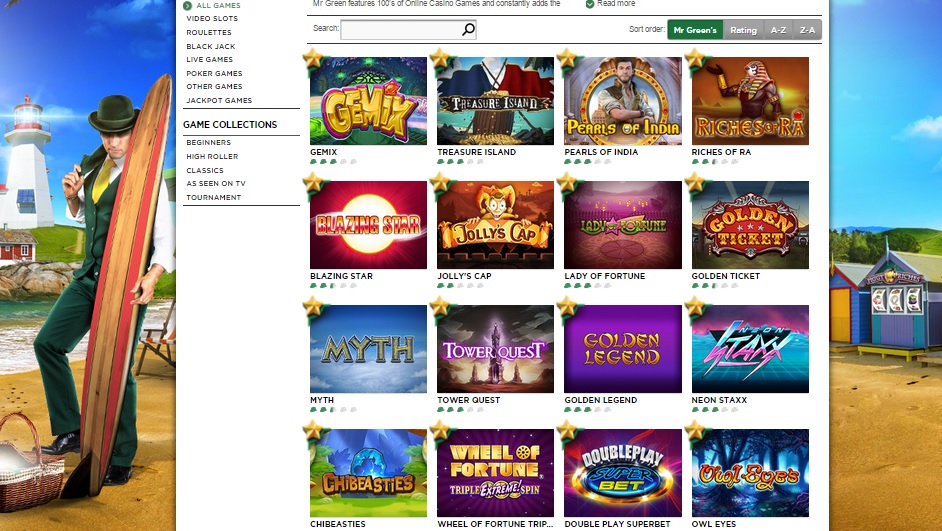 mr green casino bonus